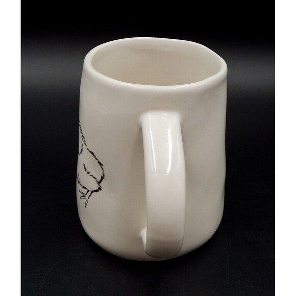 Rae Dunn Peep Peep Chick Mug Coffee Cup Tea Artisan Collection Magenta Easter - Picture 4 of 8